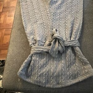 Fashion Nova Cable Knit Gray Jumpsuit